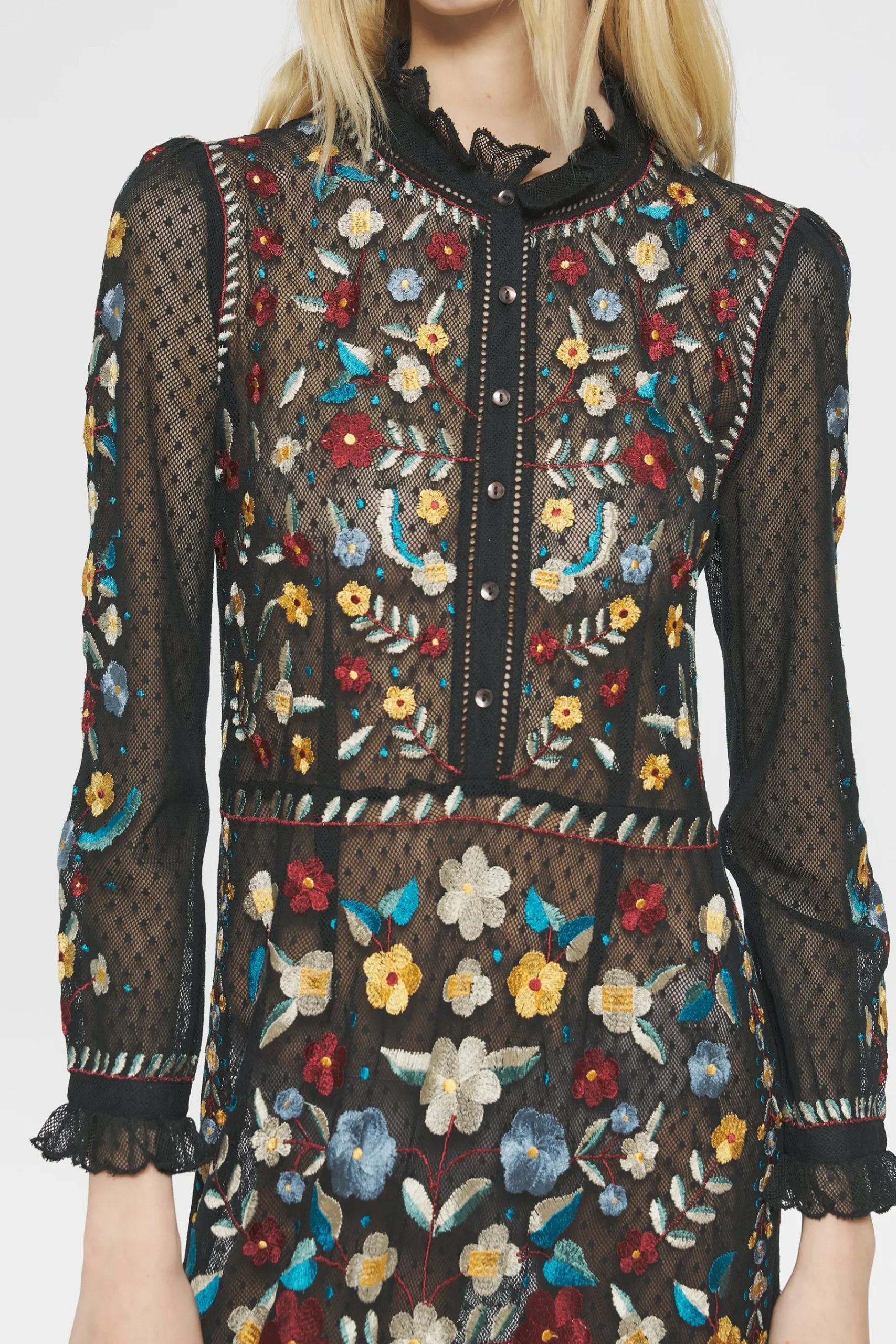 ANTIK BATIK Ariani Embroidered maxi dress Outlet