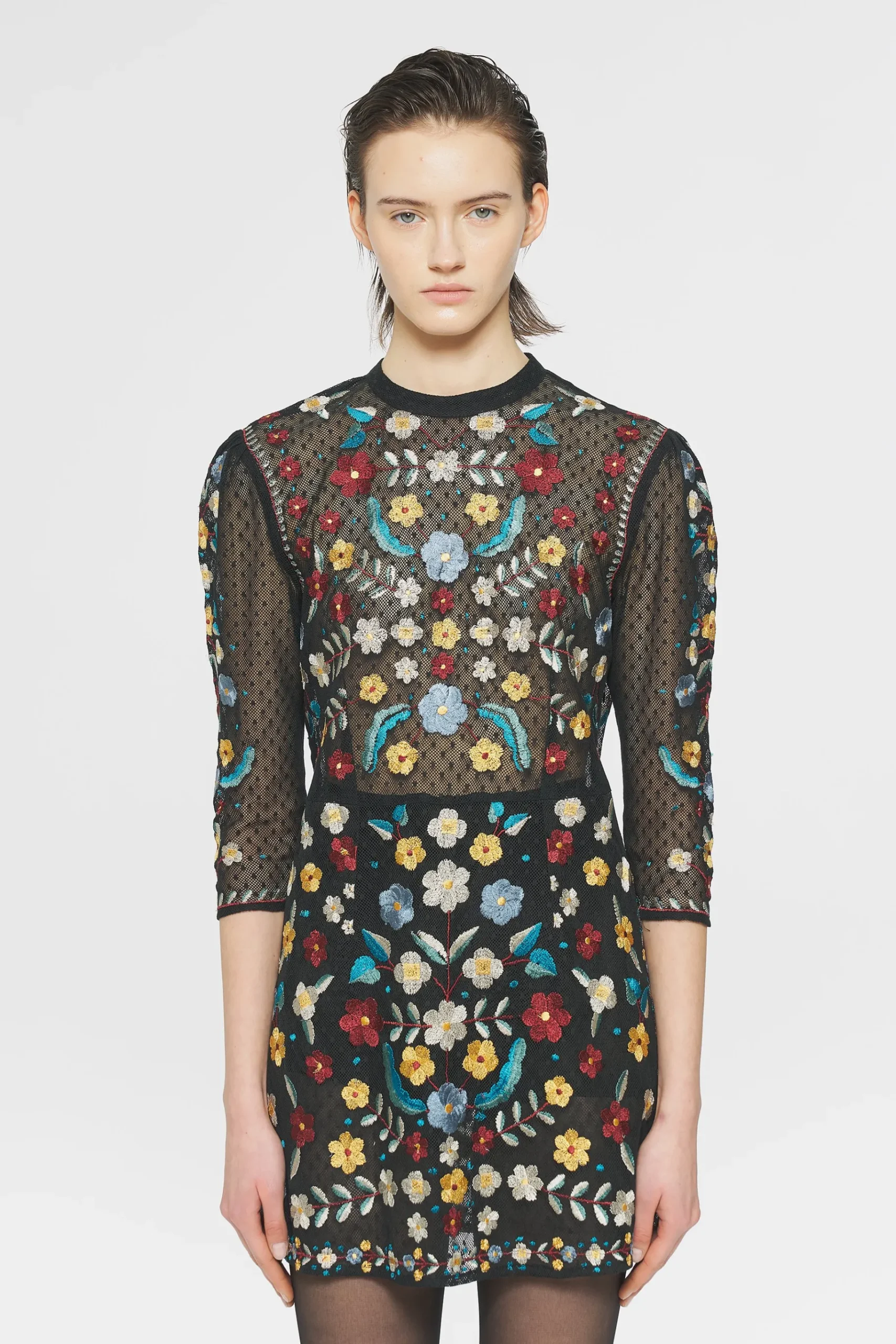 ANTIK BATIK Ariani Embroidered mini dress Shop