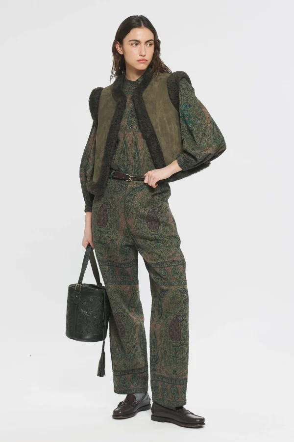 ANTIK BATIK Demis Gilet Green Shop