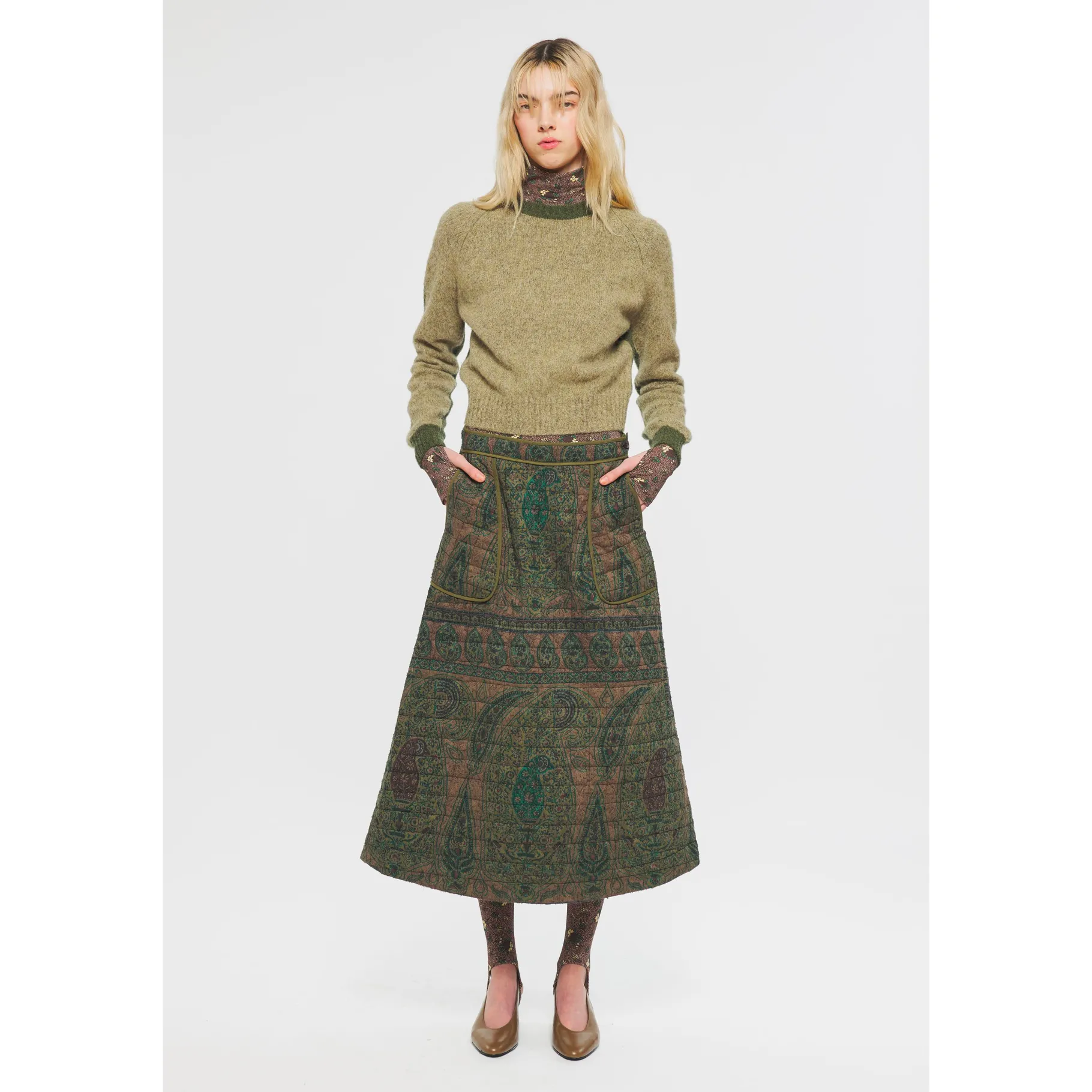 ANTIK BATIK Fergus Shetland jumper Green Online