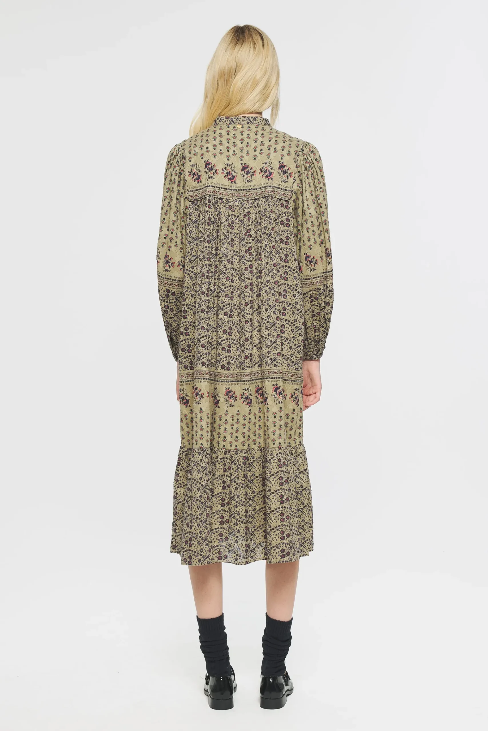 ANTIK BATIK Irina Print maxi dress Green Hot