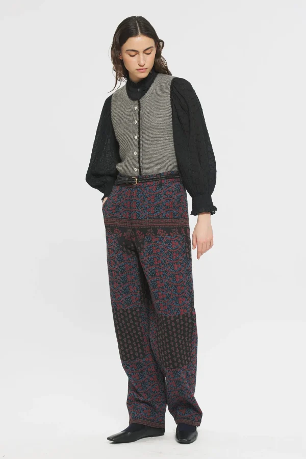 ANTIK BATIK Irina Print trousers Black Sale