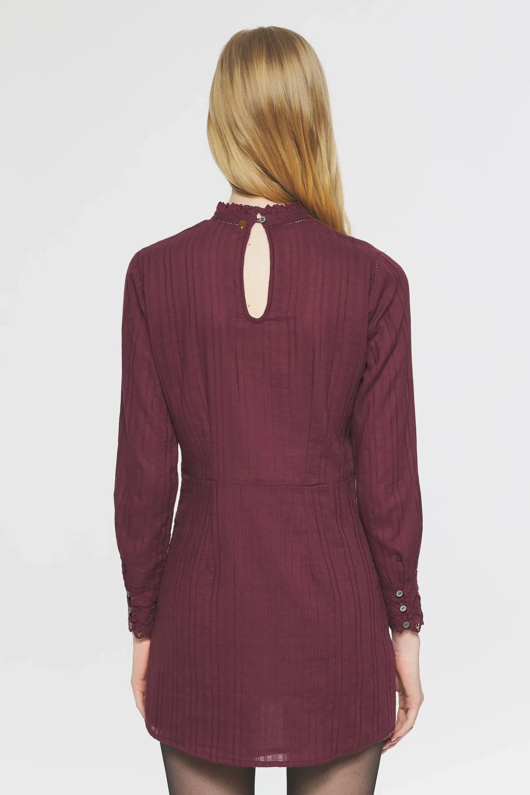ANTIK BATIK Kiss Embroide mini dress Red Cheap