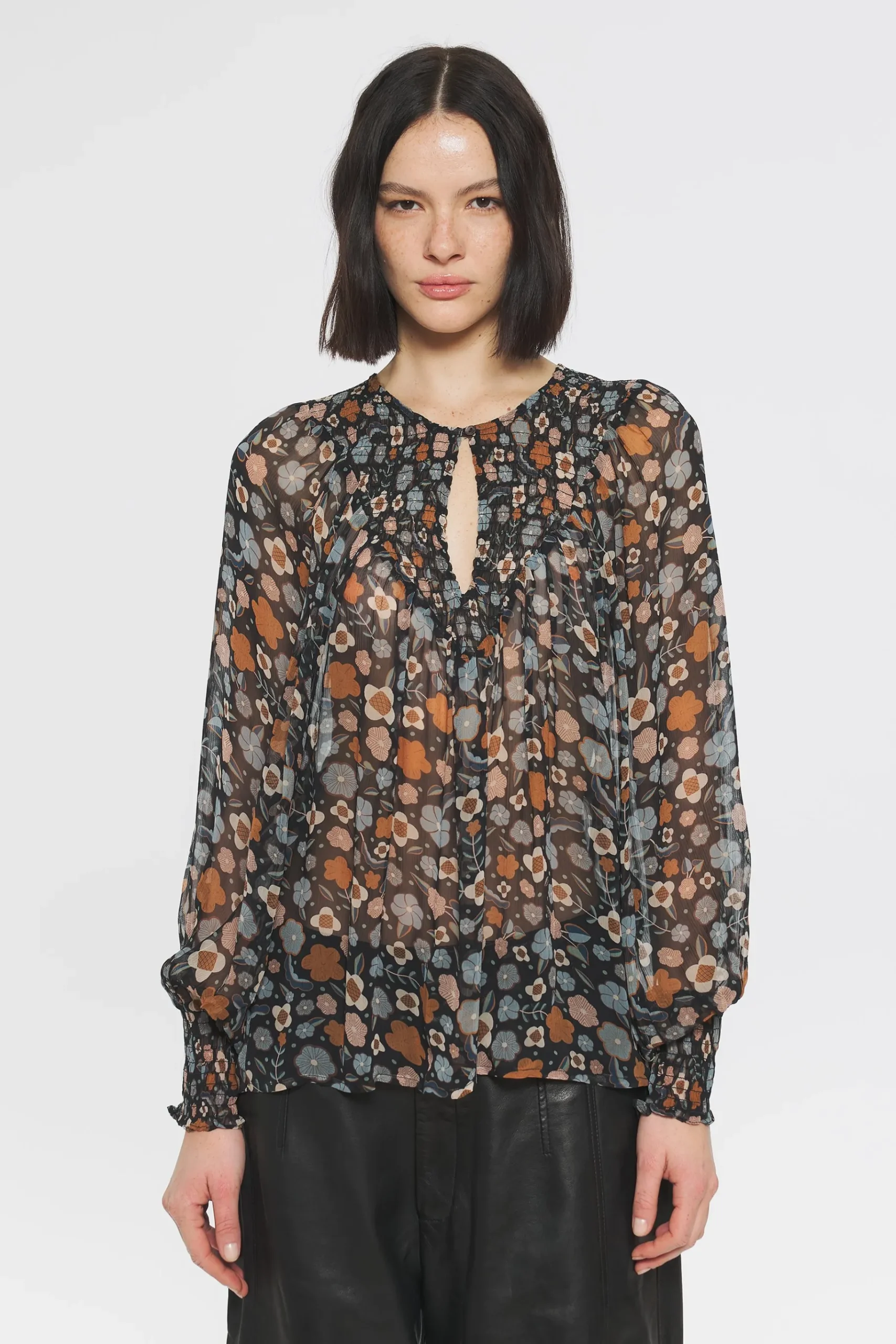 ANTIK BATIK Leila Print blouse New