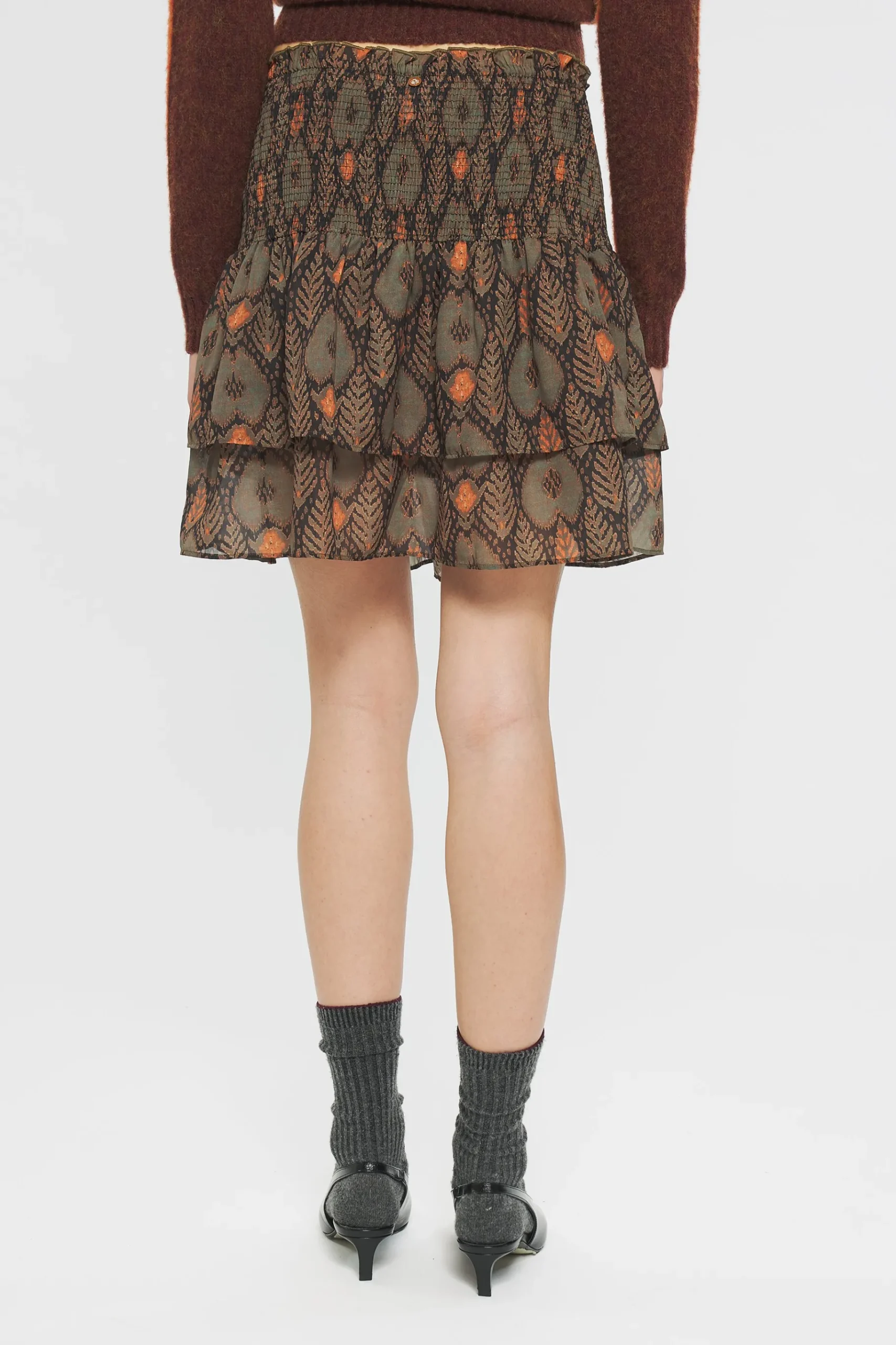 ANTIK BATIK Mani Print skirt Green Store