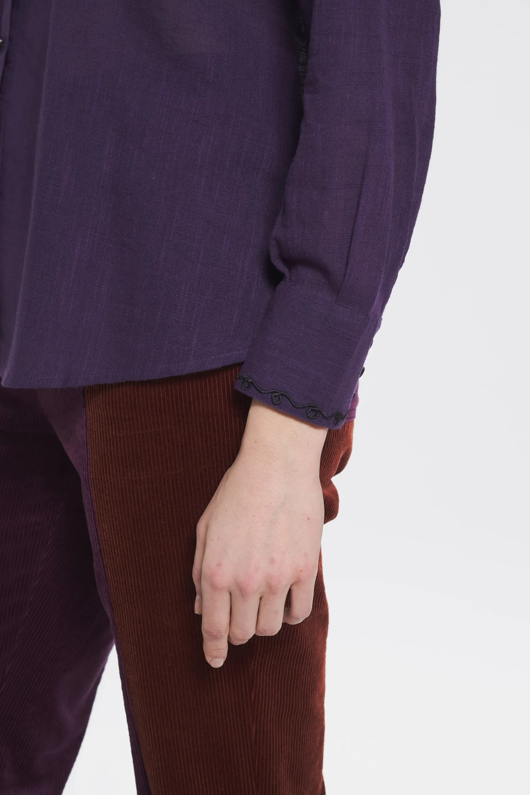 ANTIK BATIK Nelly Embroidered blouse Purple Store