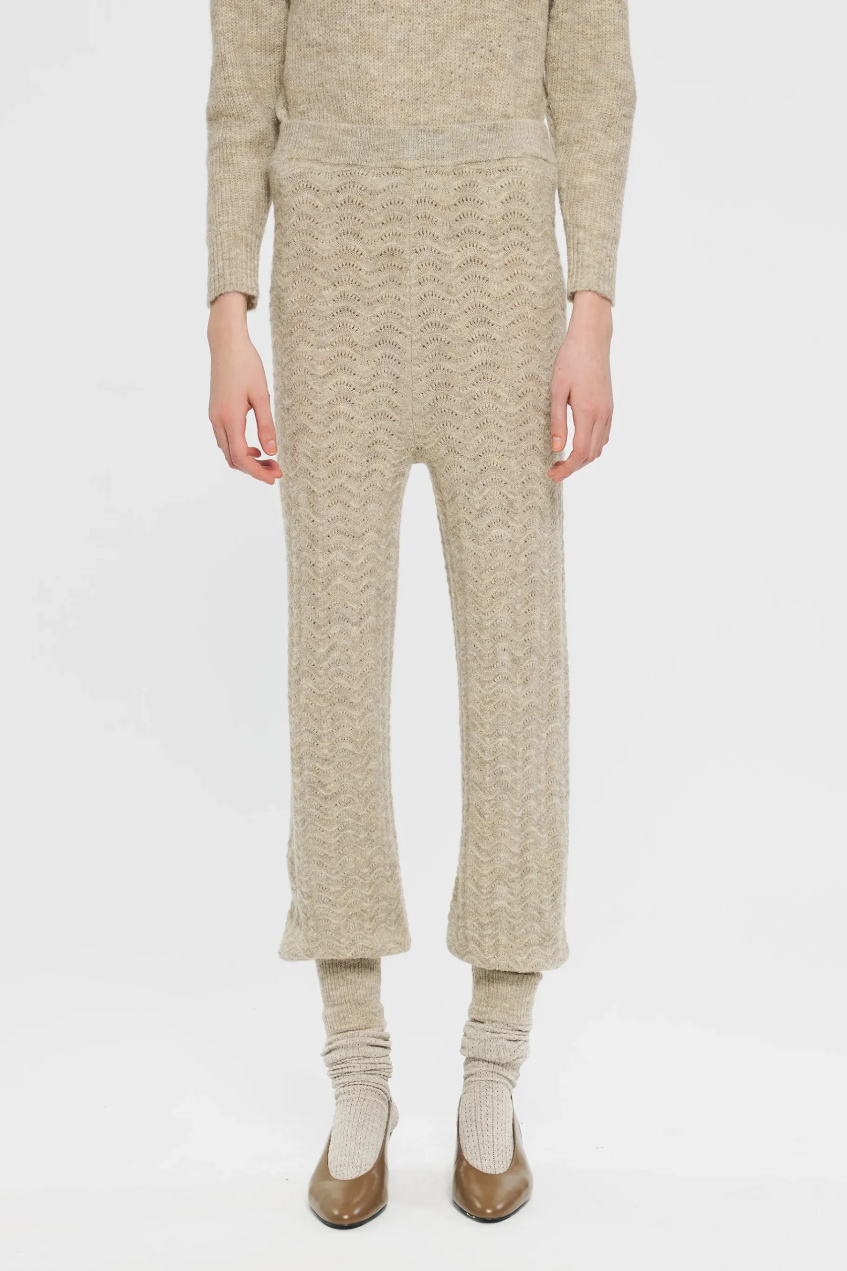 ANTIK BATIK Nina Trousers Cream Clearance