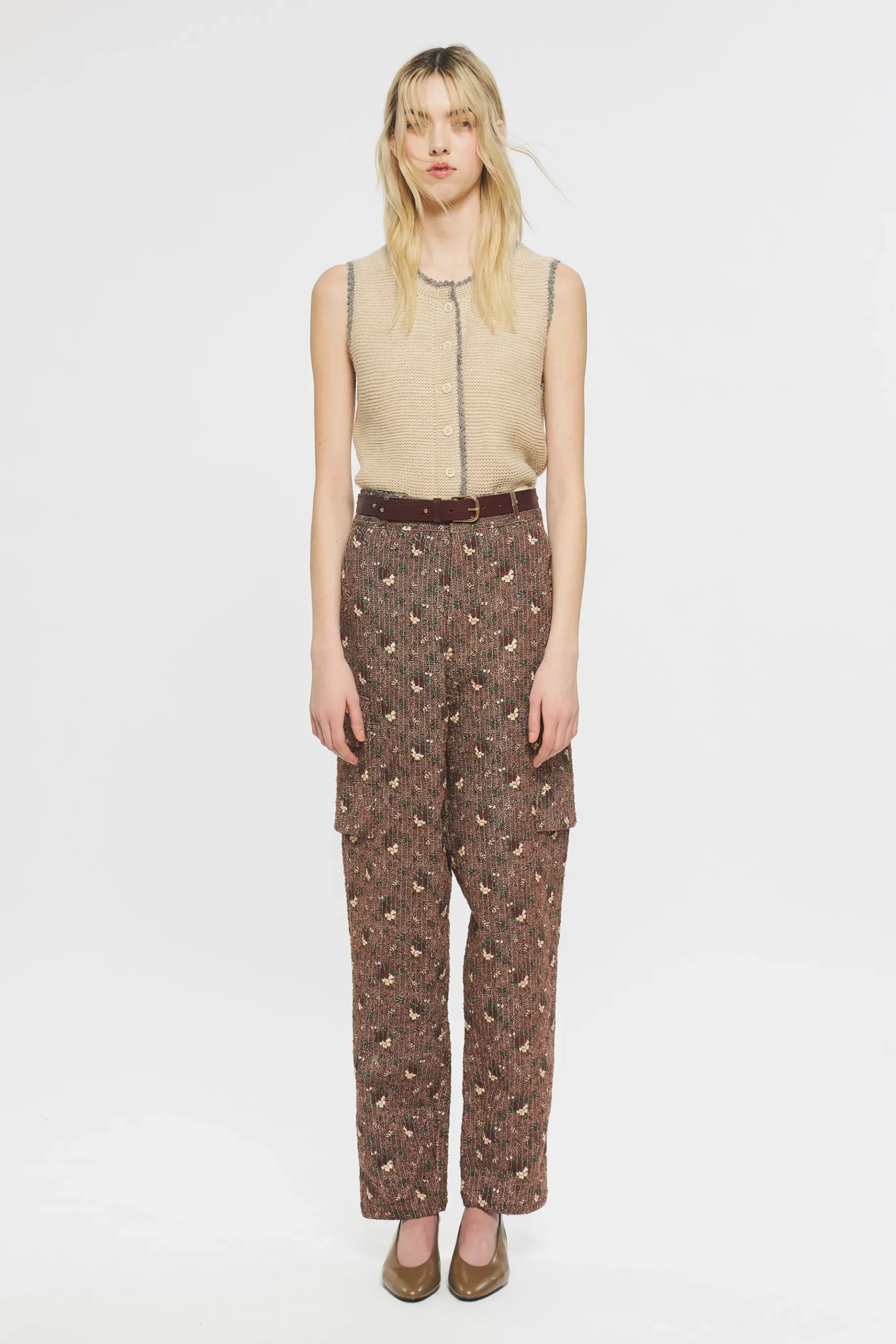 ANTIK BATIK Philipine Gilet Cream Clearance