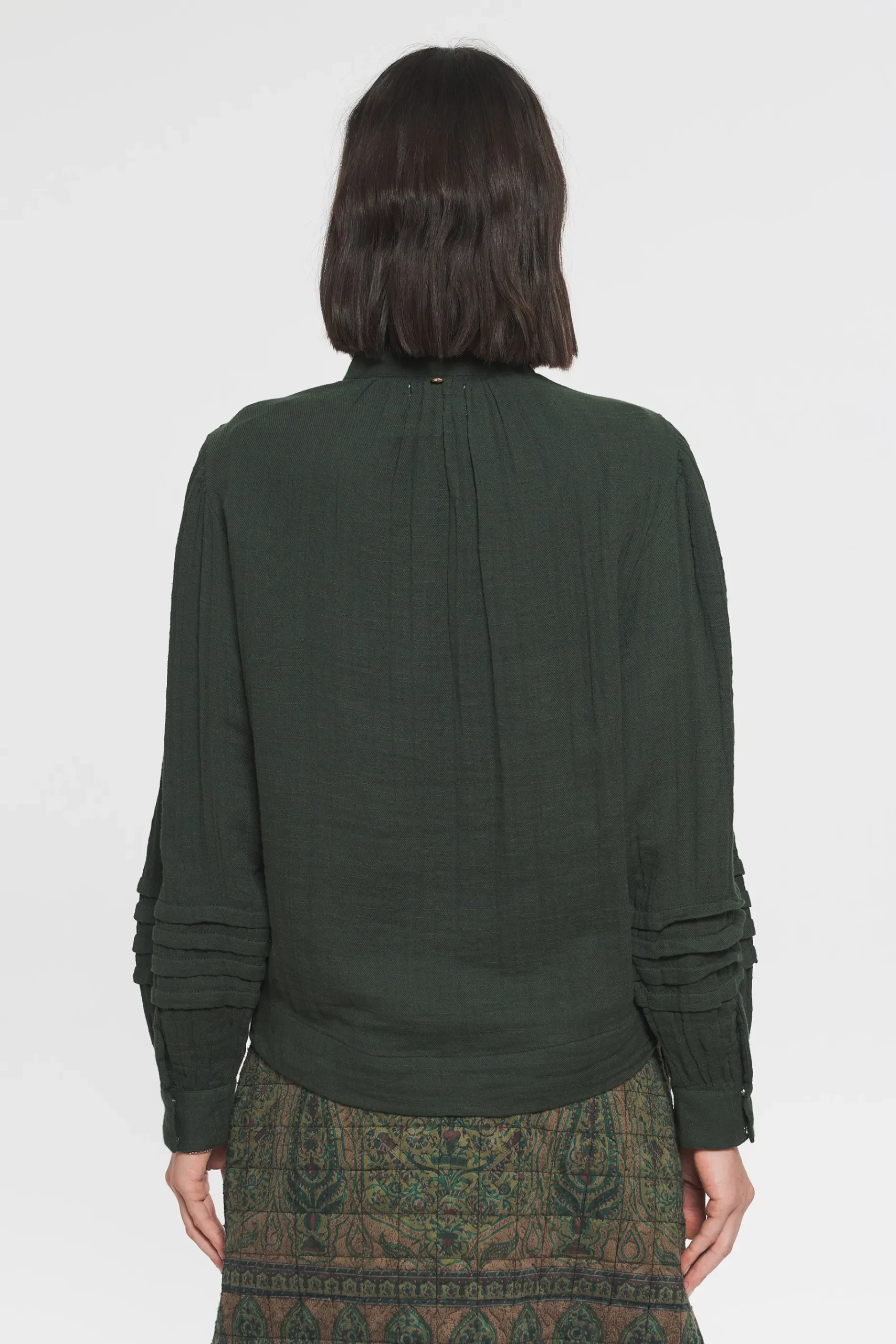 ANTIK BATIK Pipa Blouse Green Hot
