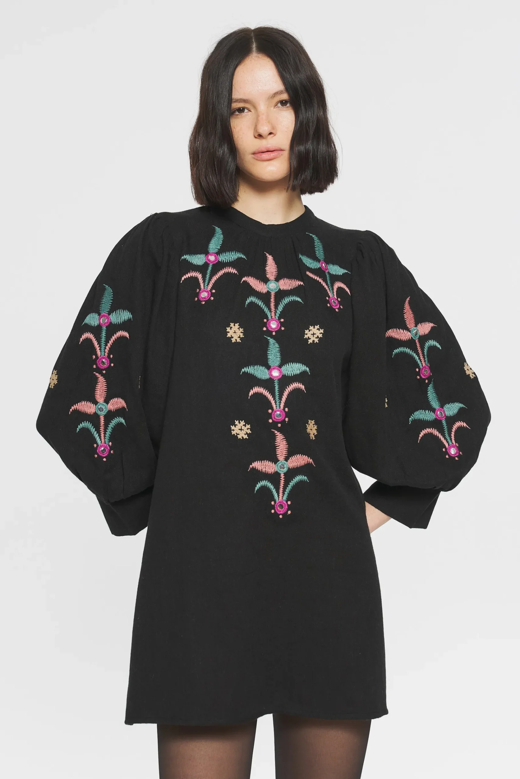 ANTIK BATIK Rafi Embroidered mini dress Cheap
