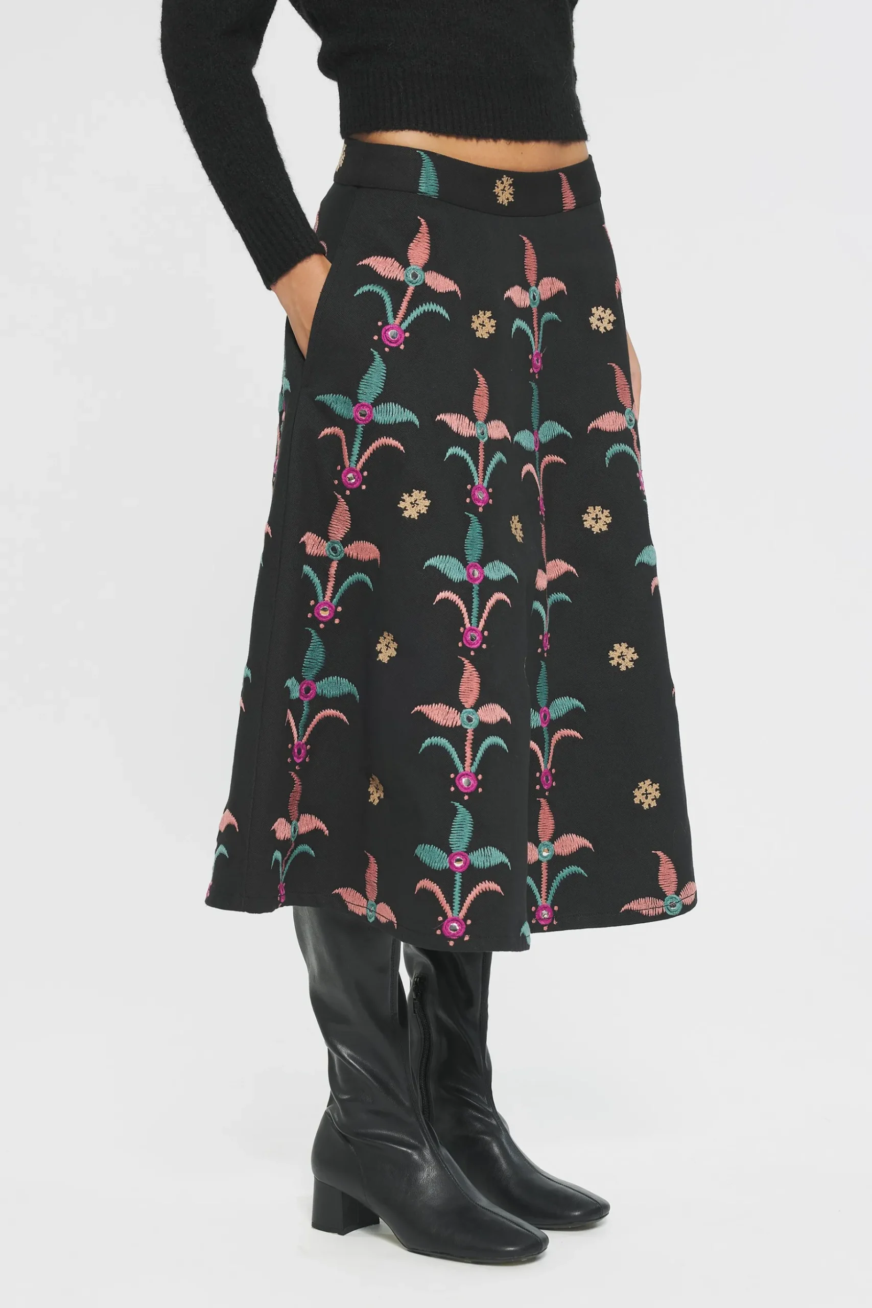 ANTIK BATIK Rafi Embroidered skirt Sale