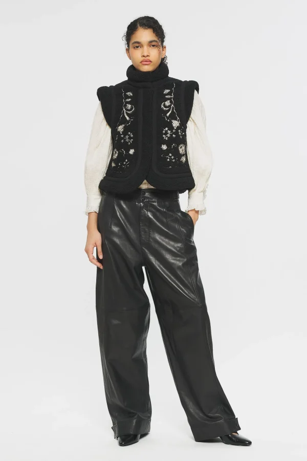 ANTIK BATIK Saliba Embroidered gilet Black Best