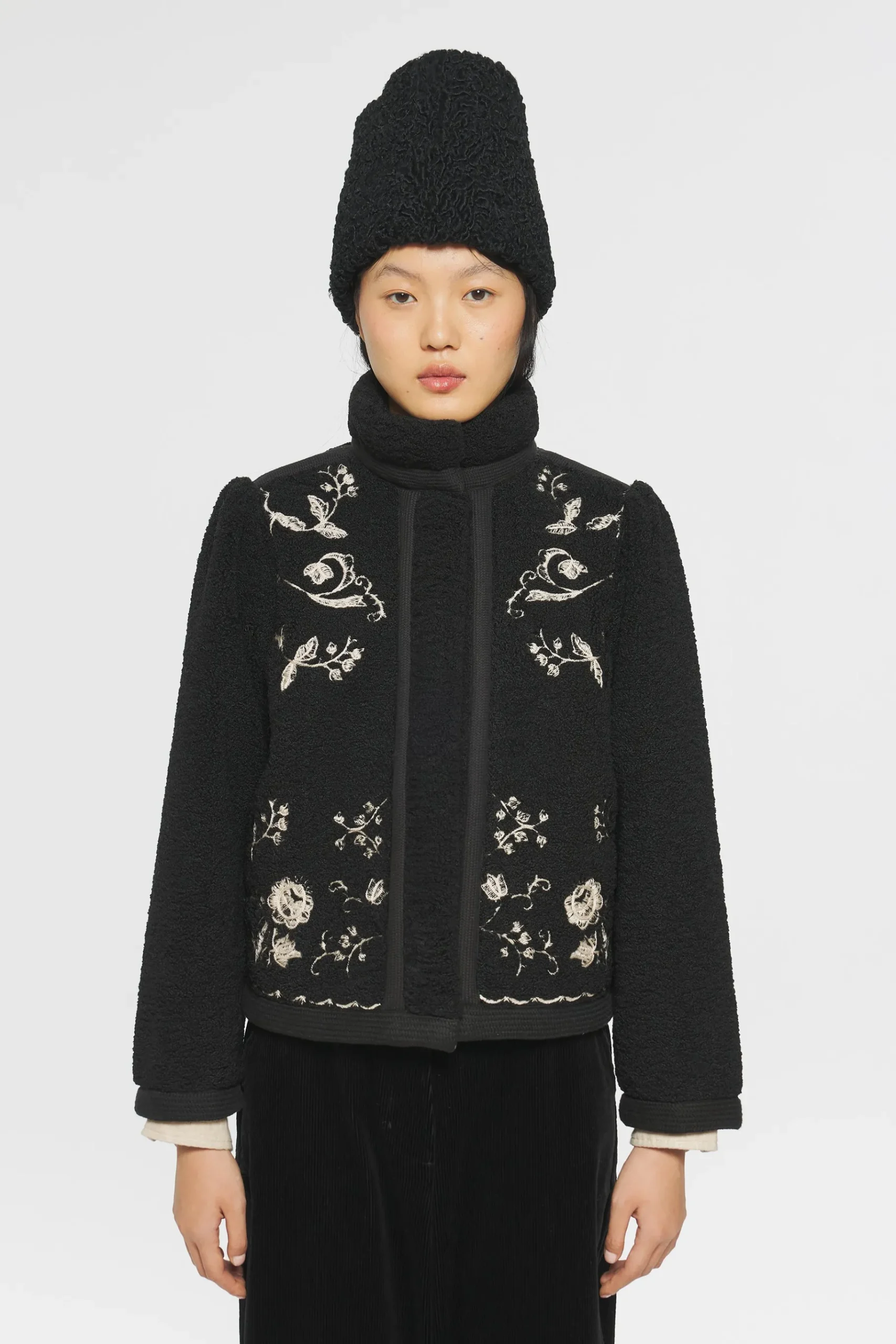 ANTIK BATIK Saliba Embroidered jacket Black Outlet