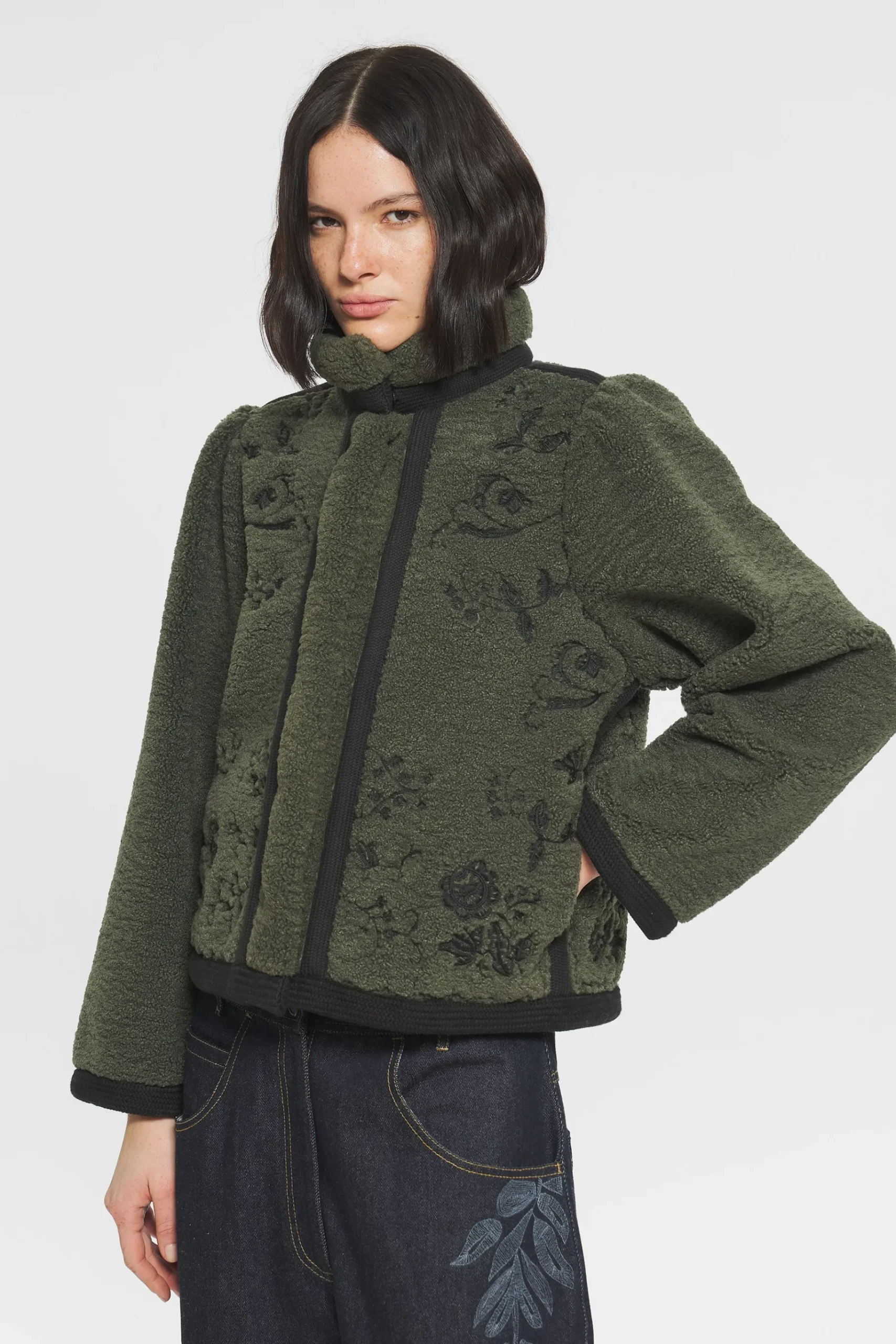 ANTIK BATIK Saliba Embroidered jacket Green Hot