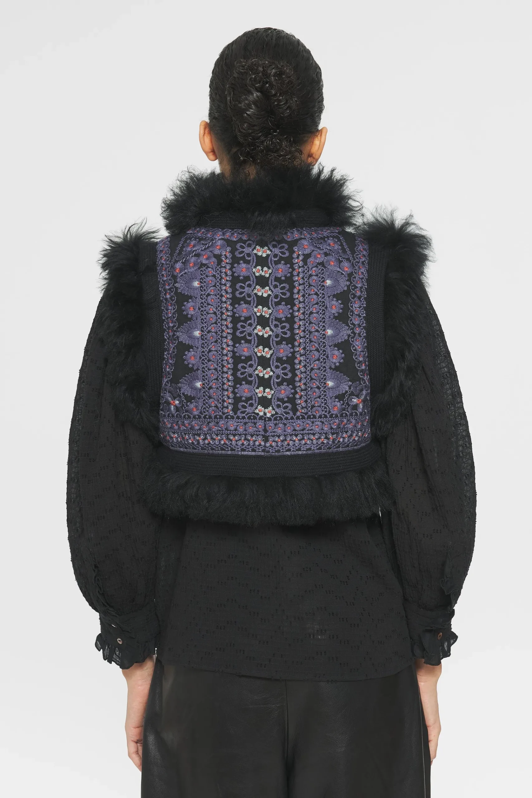 ANTIK BATIK Sandor Embroidered bolero Black Sale