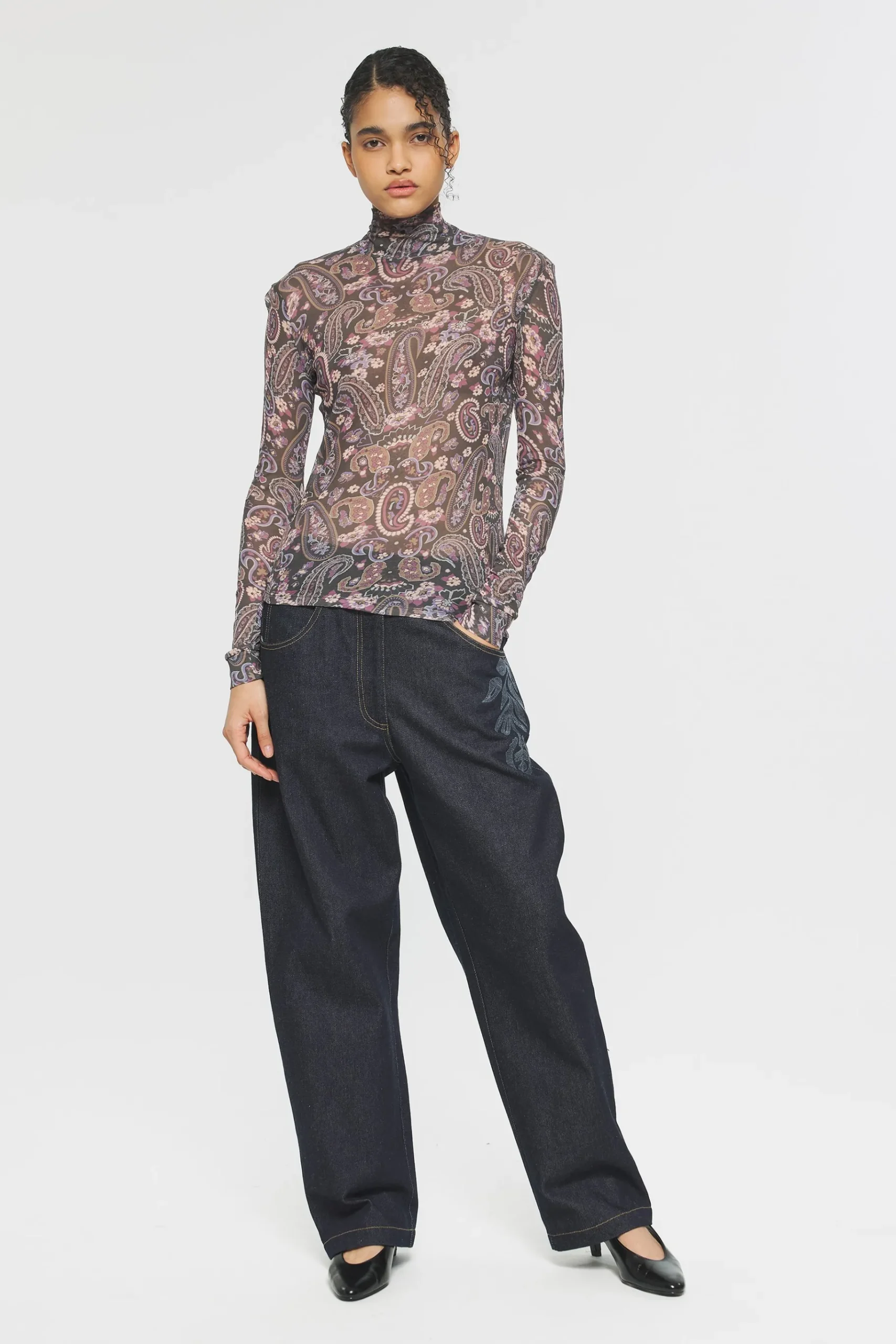 ANTIK BATIK Tadic Print turtleneck Store
