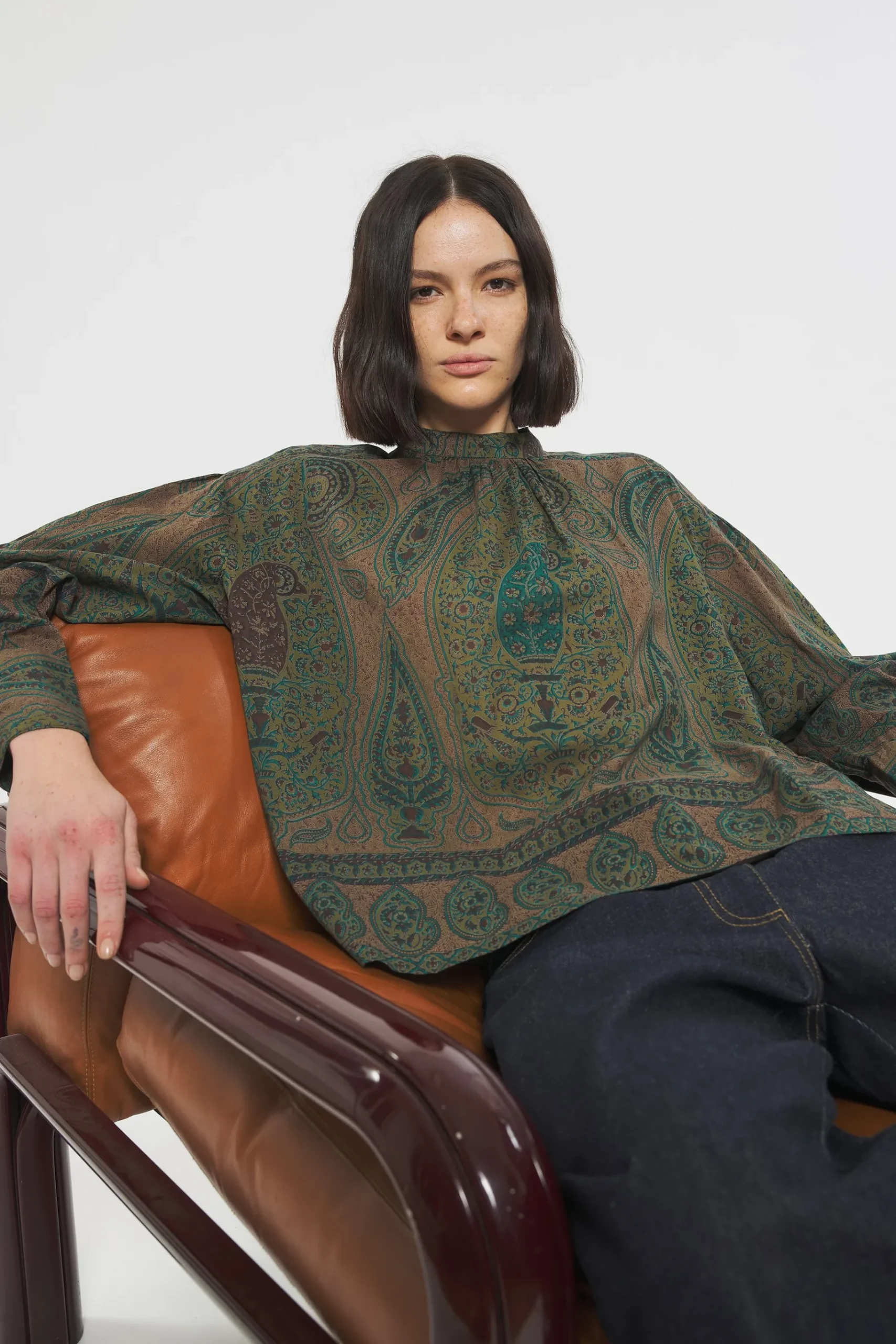 ANTIK BATIK Tajaro Blouse Green Store