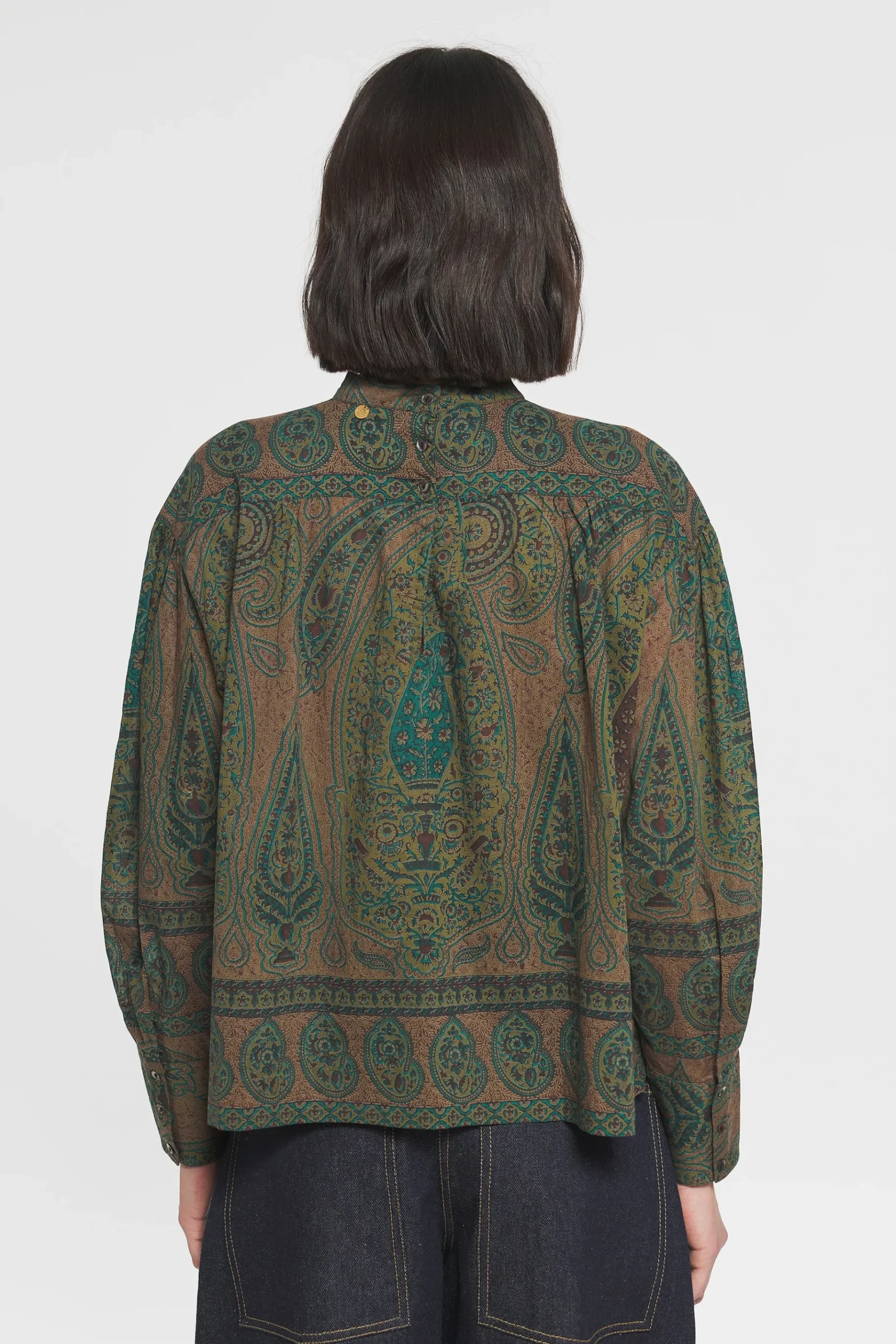 ANTIK BATIK Tajaro Blouse Green Store