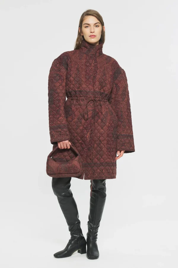 ANTIK BATIK Tajaro Coat Red Best Sale