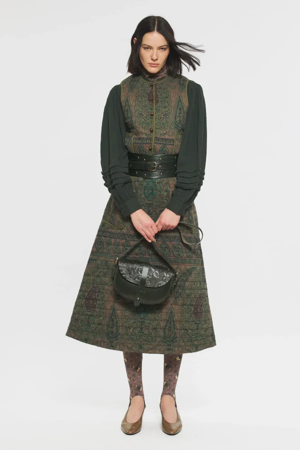 ANTIK BATIK Tajaro Gilet Green Online