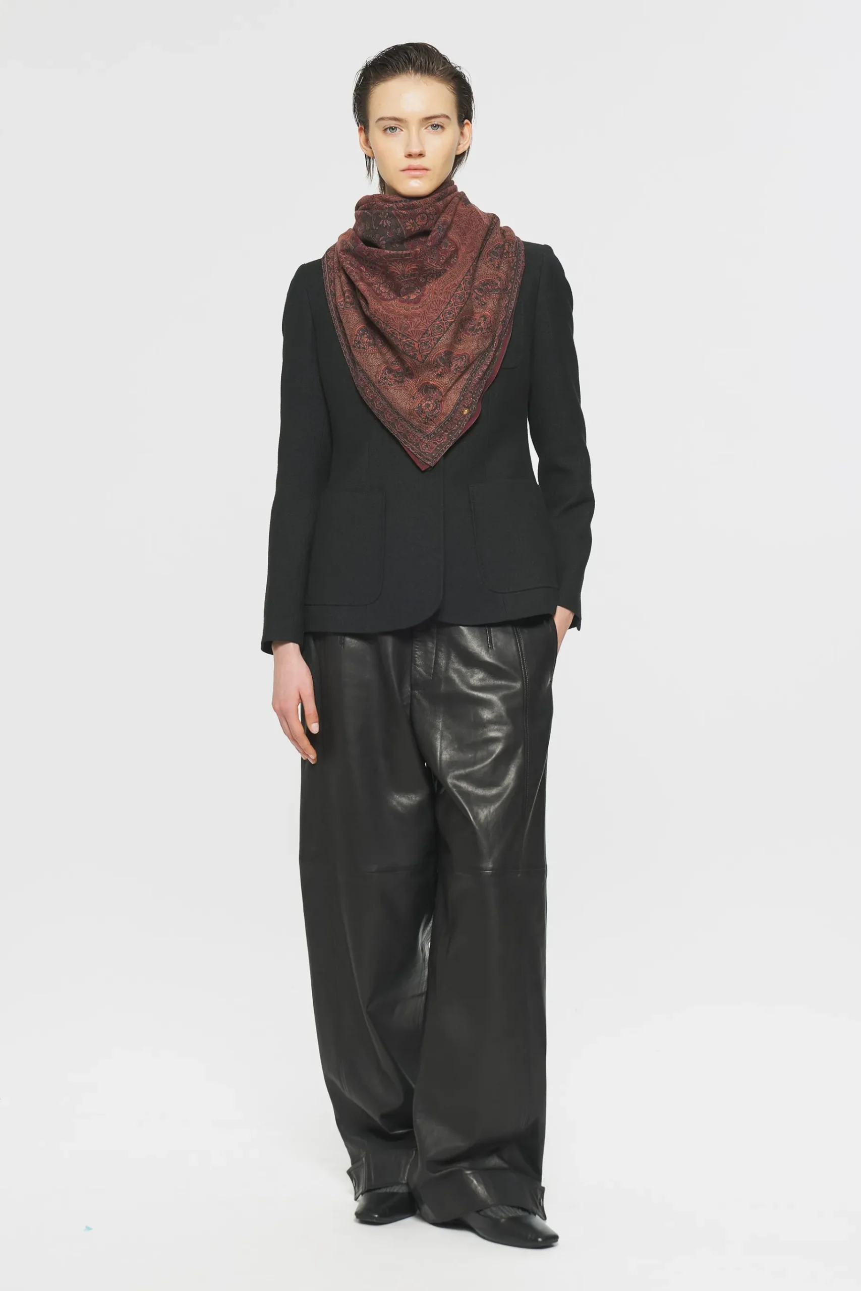 ANTIK BATIK Tajaro Headscarf Red Flash Sale