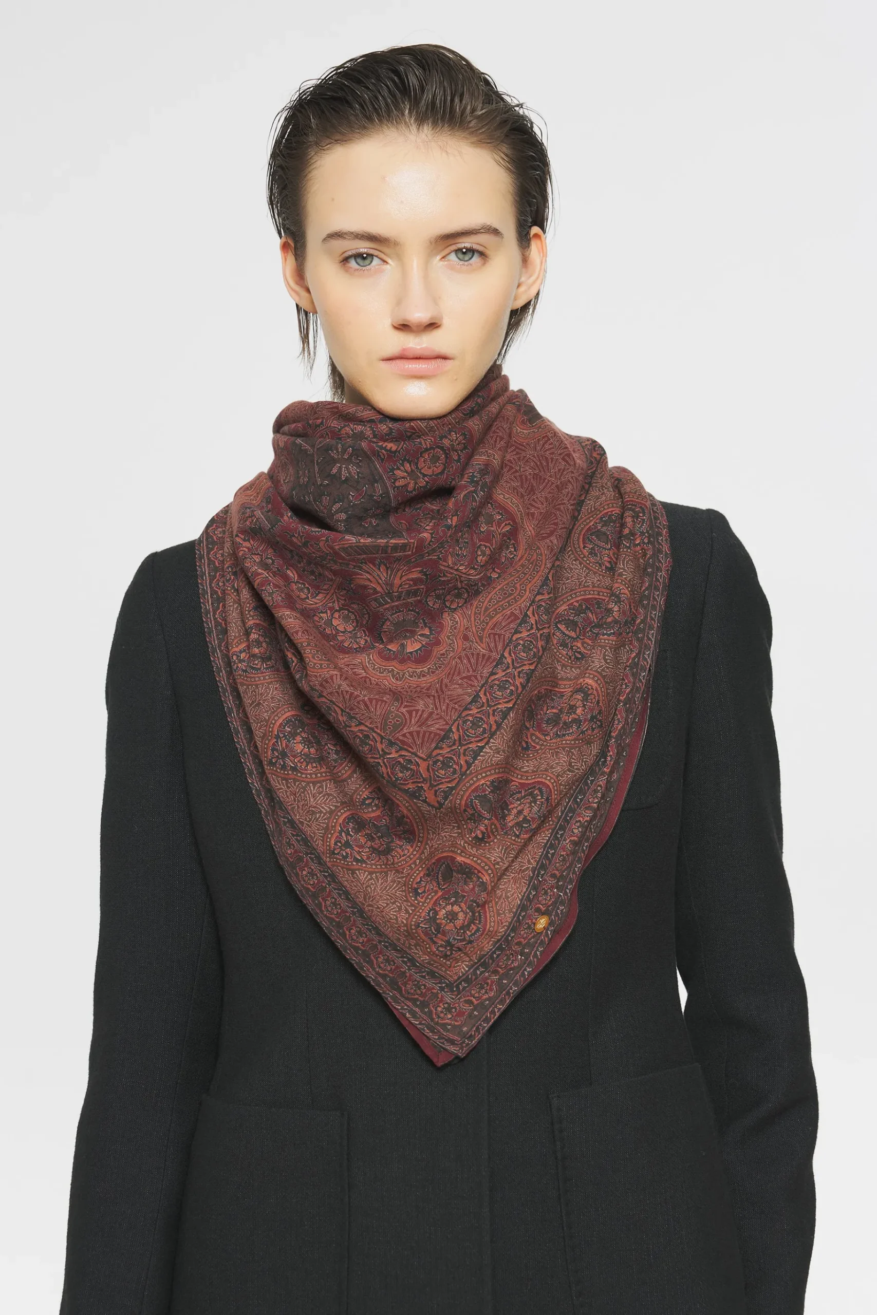 ANTIK BATIK Tajaro Headscarf Red Flash Sale