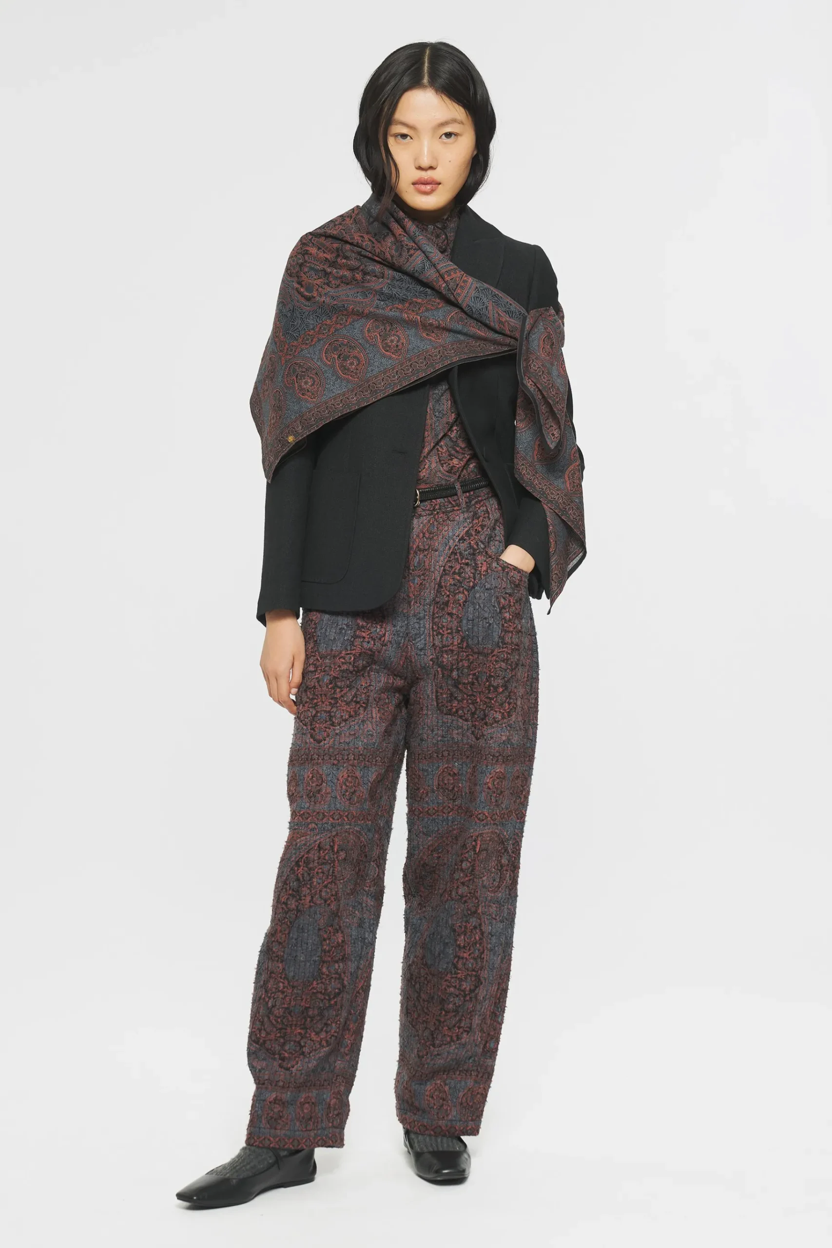 ANTIK BATIK Tajaro Headscarf Black Shop
