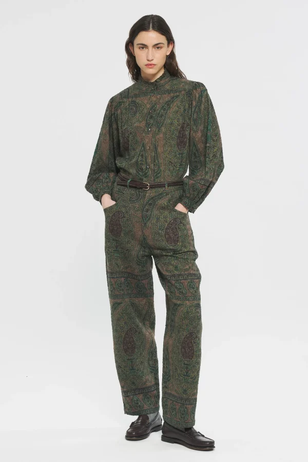 ANTIK BATIK Tajaro Trousers Green Cheap