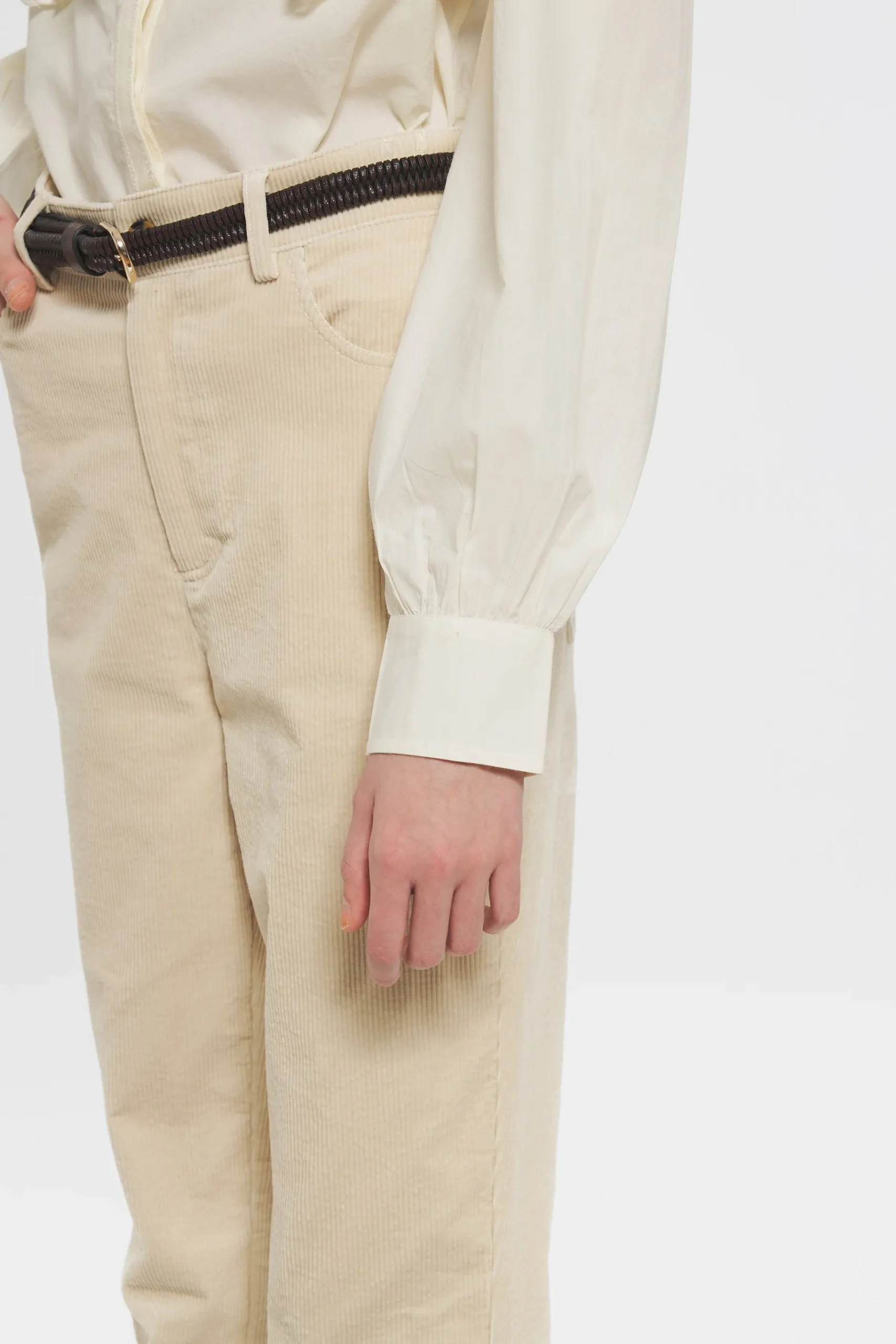 ANTIK BATIK Tildo Flared trousers Cream Store