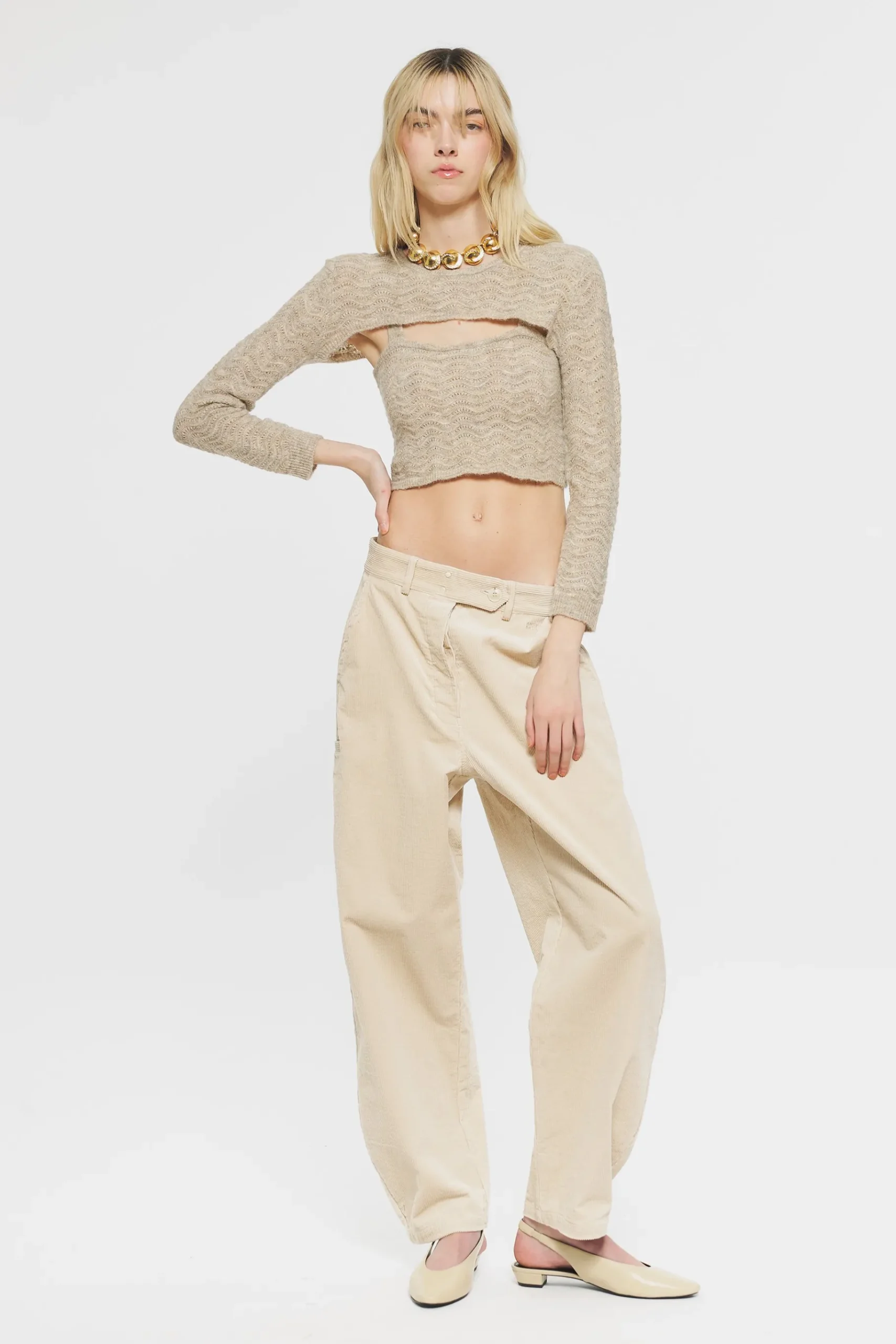 ANTIK BATIK Tildo Trousers Cream Sale