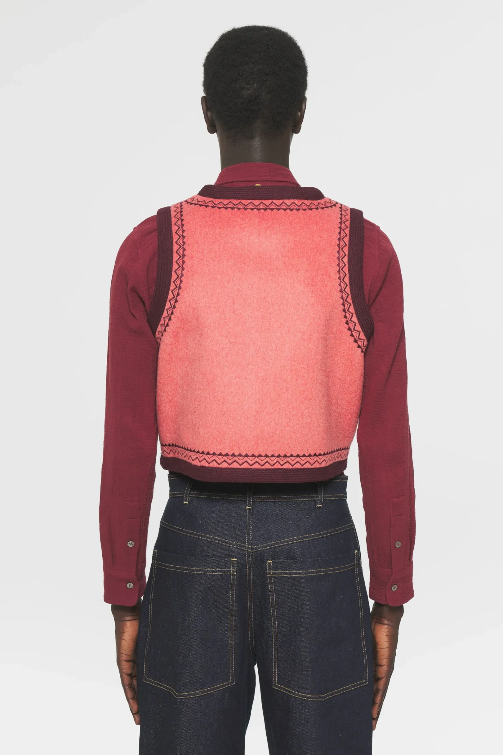 ANTIK BATIK William Gilet Men Red Store