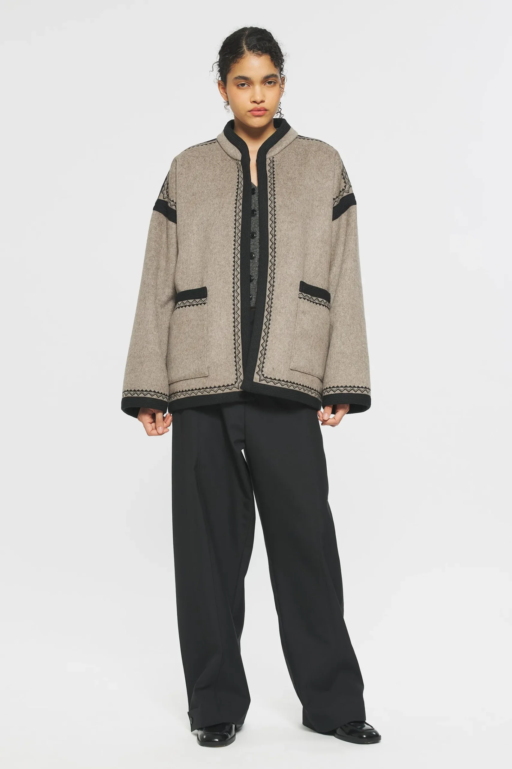ANTIK BATIK William Kimono Grey Flash Sale