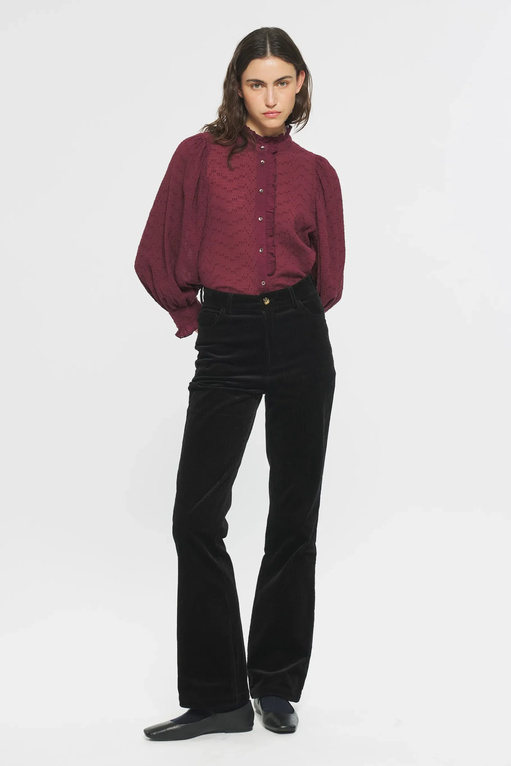 ANTIK BATIK Yvette Blouse Red Flash Sale
