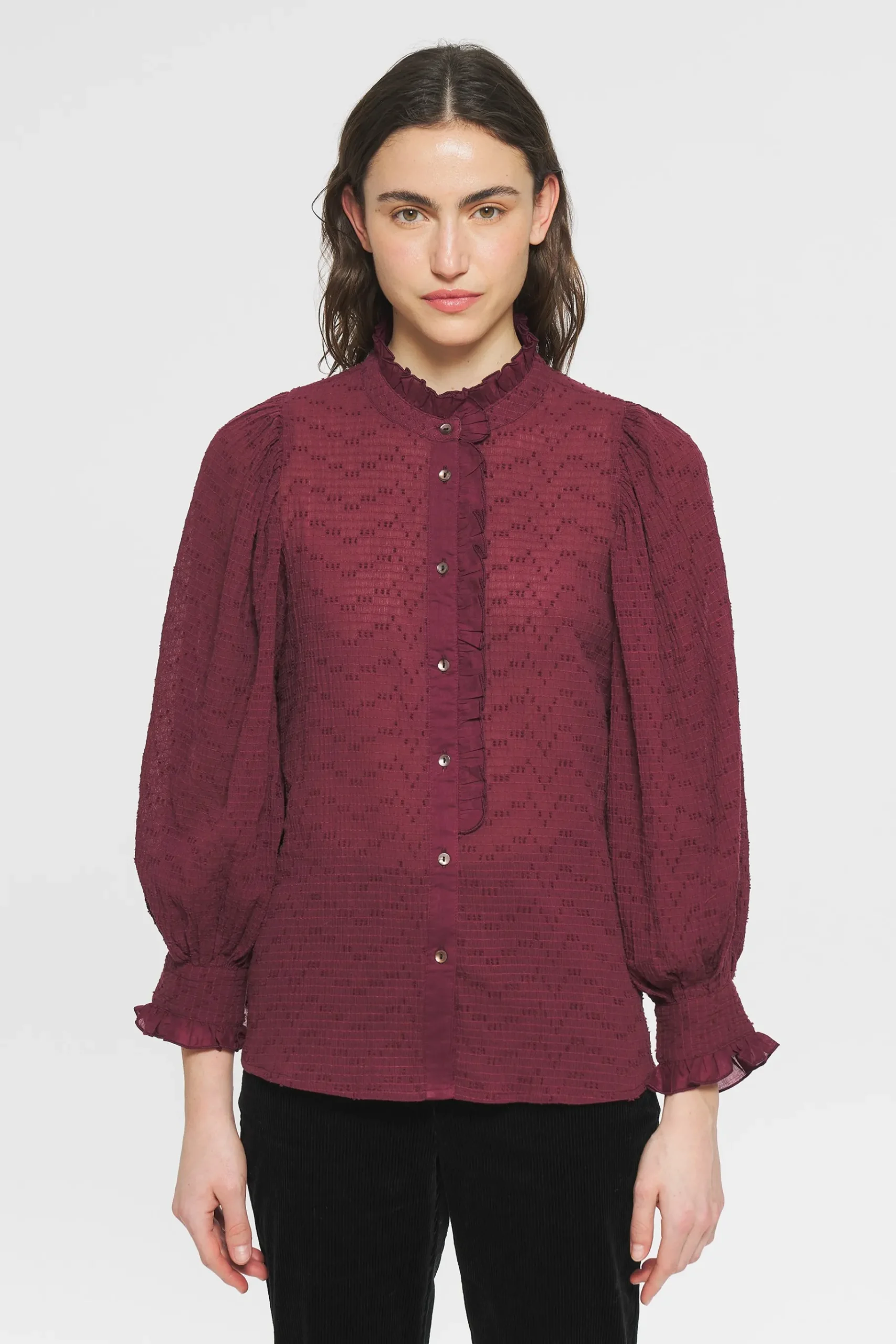 ANTIK BATIK Yvette Blouse Red Flash Sale