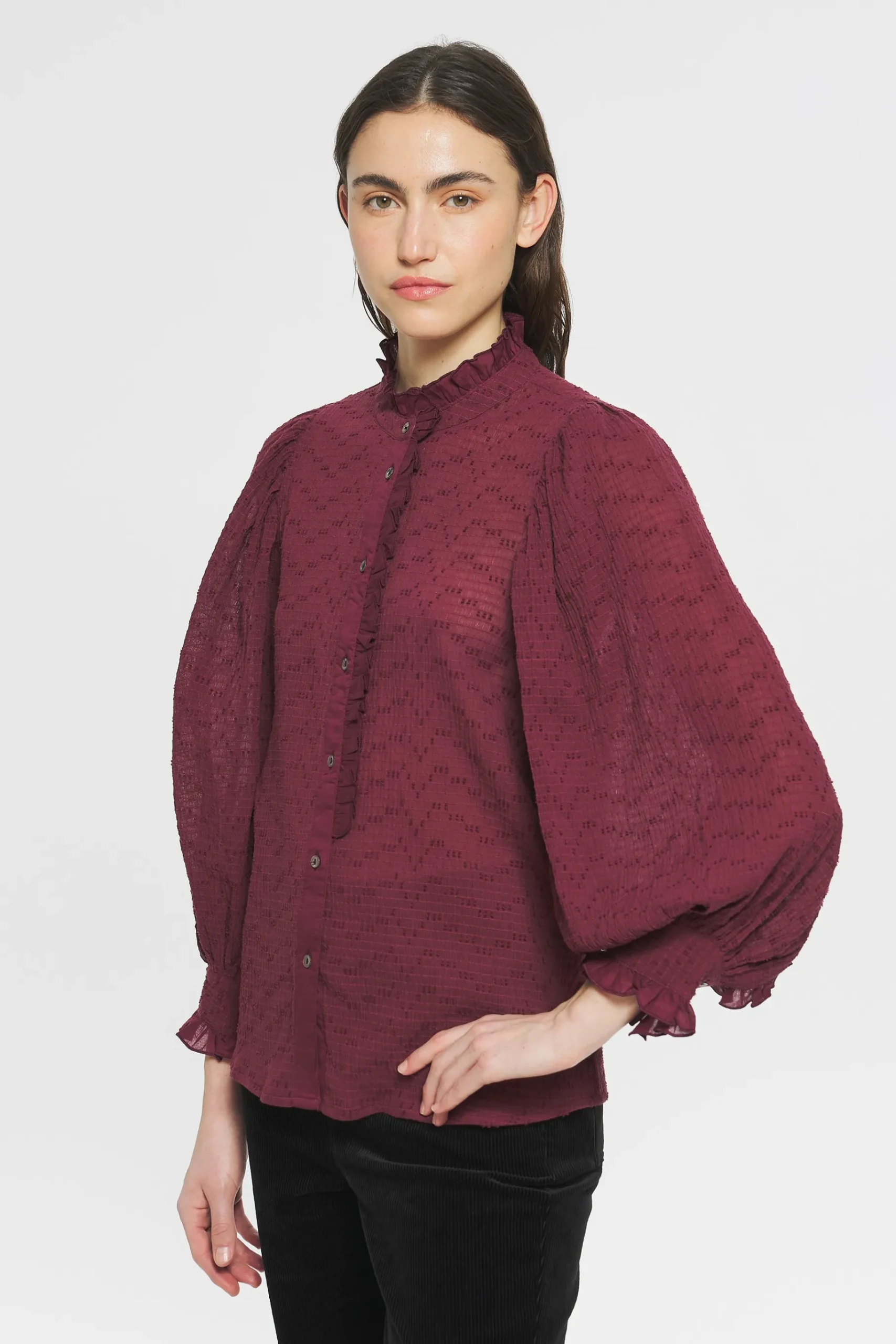 ANTIK BATIK Yvette Blouse Red Flash Sale